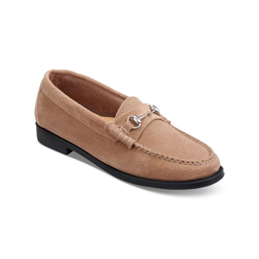 Women's Suede Bit Loafer in Tan